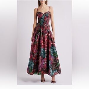 Hutch Lietta Gown condensed embroidered floral size small